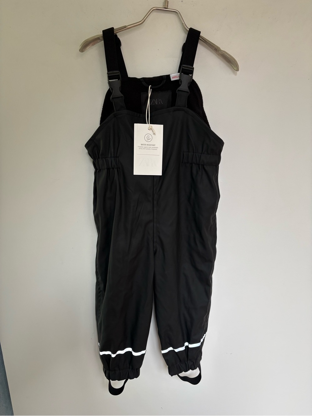 Zara Black Waterproof Lined Rain pants 2 years - New!